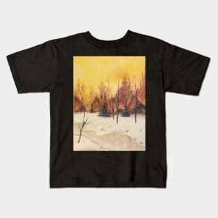 Quiet Snowfall Kids T-Shirt